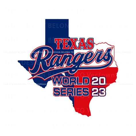 ArtStation - Texas Rangers World Series 2023 SVG Cutting Digital File