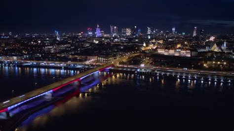 Night Skyline and Cityscape of Warsaw image - Free stock photo - Public ...