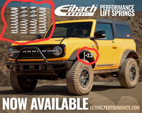 Eibach Pro Lift Kit for the 2021+ Ford Bronco (Sasquatch Package ...