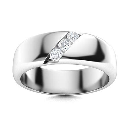 Men's VVS Diamond Wedding Bands | Men's VVS Diamond Rings | Diamondere (Natural & Certified)