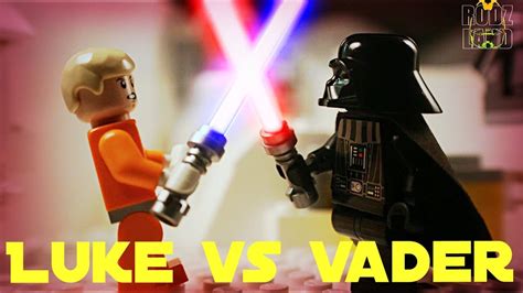 LEGO Luke Skywalker vs Darth Vader - Lego Star Wars Stopmotion Super ...