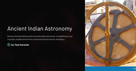 Ancient Indian Astronomy