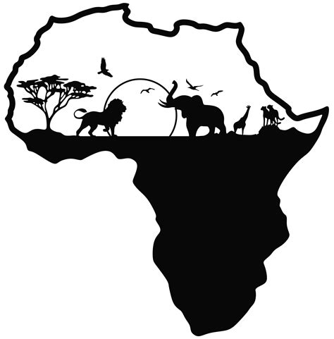 Africa Silhouette Outline