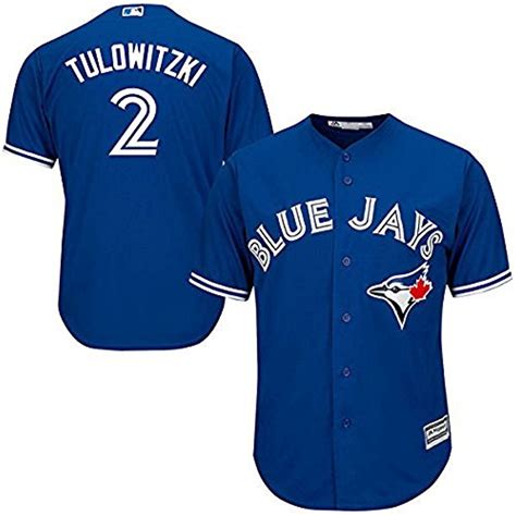 Troy Tulowitzki Toronto Blue Jays MLB Majestic Youth Blue Alternate Cool Base Replica Jersey ...