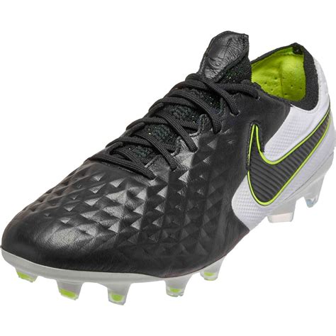 Nike Tiempo Legend 8 Elite FG - Black/White/Volt - SoccerPro