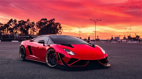 Red Lamborghini Gallardo, HD Cars, 4k Wallpapers, Images, Backgrounds, Photos and Pictures