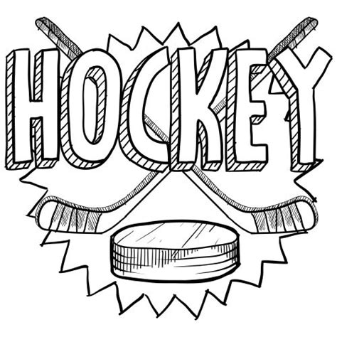 Hockey coloring pages | NHL logo coloring pages