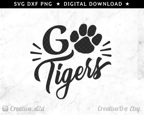 Go Tigers SVG DXF PNG Tigers Team Svg School Team Svg Tigers - Etsy ...