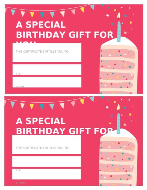 Birthday Gift Certificate Sample Templates For Word A - vrogue.co