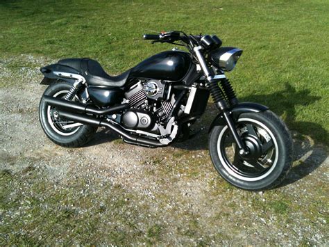 Mad Maggy... Custom 2001 Honda Magna 750 | Honda magna bobber, Honda shadow bobber, Honda