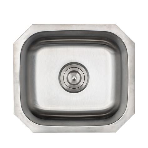 16" Stainless Steel Bar Sink - D16 - Strictly Kitchen + Bath