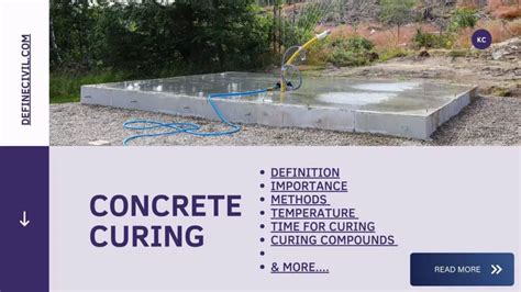 Curing of Concrete - Methods - Temperature - Stages - Importance ...