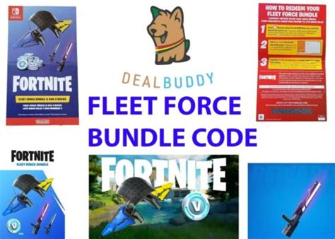 🔫 Fortnite Fleet Force JoyCon Bundle Code Card ONLY For Nintendo Switch ...