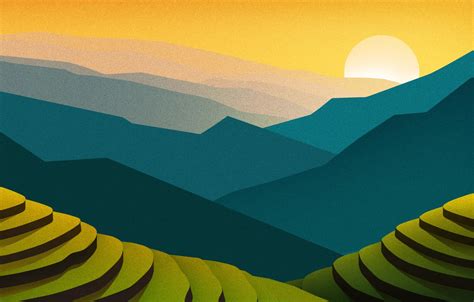 🔥 Download Wallpaper Sunset The Sun Nature Minimalism Mountains Mountain by @susanmorales | 4K ...