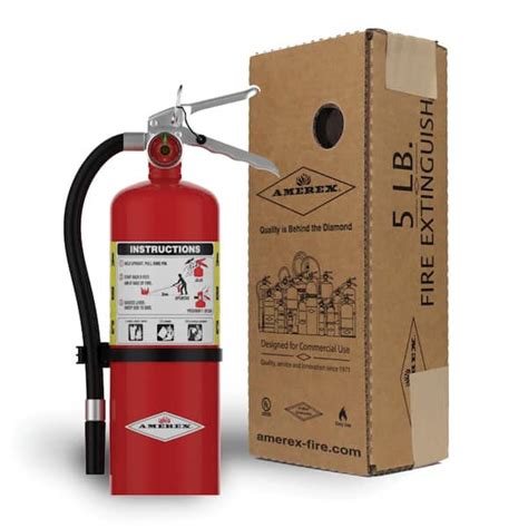 AMEREX 3-A:40-B:C 5 lbs. ABC Dry Chemical Fire Extinguisher B402T - The Home Depot