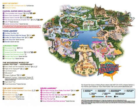 Printable Universal Studios Map