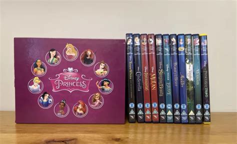 * DISNEY PRINCESS DVD Box Set 11 Classic Films Snow White Cinderella Aladdin * £19.99 - PicClick UK