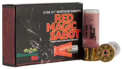 Brenneke SL122RMS Red Magic Sabot 12 Gauge 2.75″ 1 oz Sabot Slug Shot 5 ...