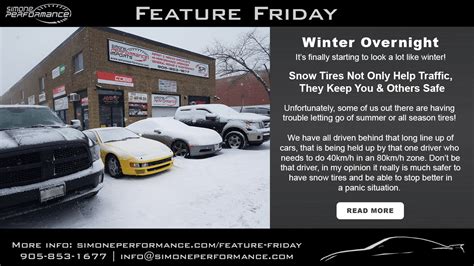 Winter Overnight: Time for Winter Tires! | Simone Performance Newmarket