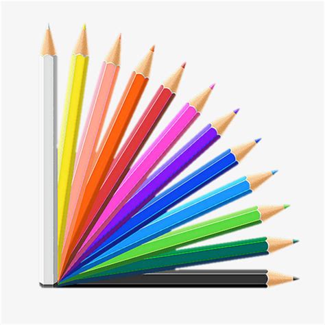 Crayon De Couleur Crayons Couleur Des Fournitures Scolaires Image PNG ...