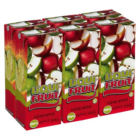 Liqui Fruit Clear Apple Juice Boxes 6 x 200ml | Kids & Lunchbox Juice Cartons | Kids & Lunchbox ...