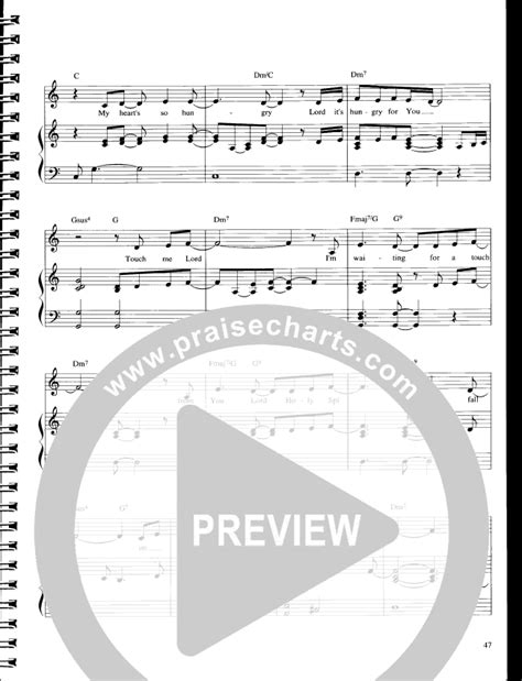 Touch Me Lord Sheet Music (Parachute Band) - PraiseCharts