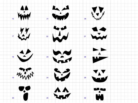 30 Pumpkin Faces SVG Bundle Fall SVG Bundle Halloween SVG - Etsy