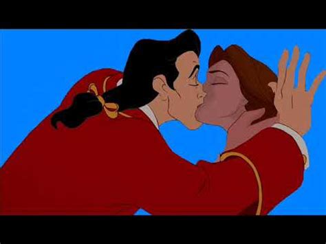 Belle And Gaston Kiss (Edited) - YouTube