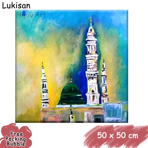 Hiasan Dinding Lukisan Masjid Nabawi | Lazada Indonesia