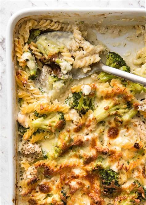 Ultra Lazy HEALTHY Chicken and Broccoli Pasta Bake | RecipeTin Eats