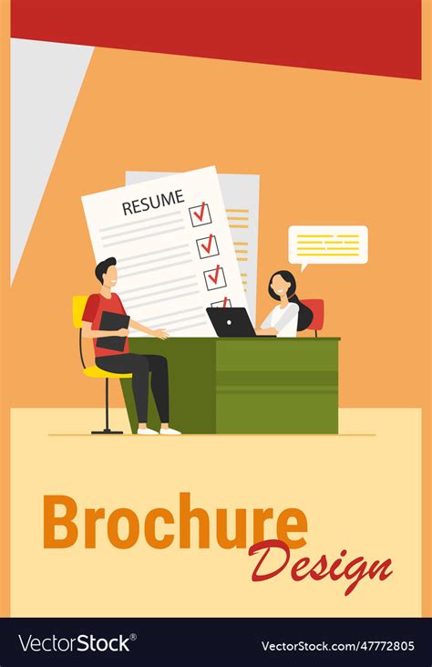 Job interview concept Royalty Free Vector Image