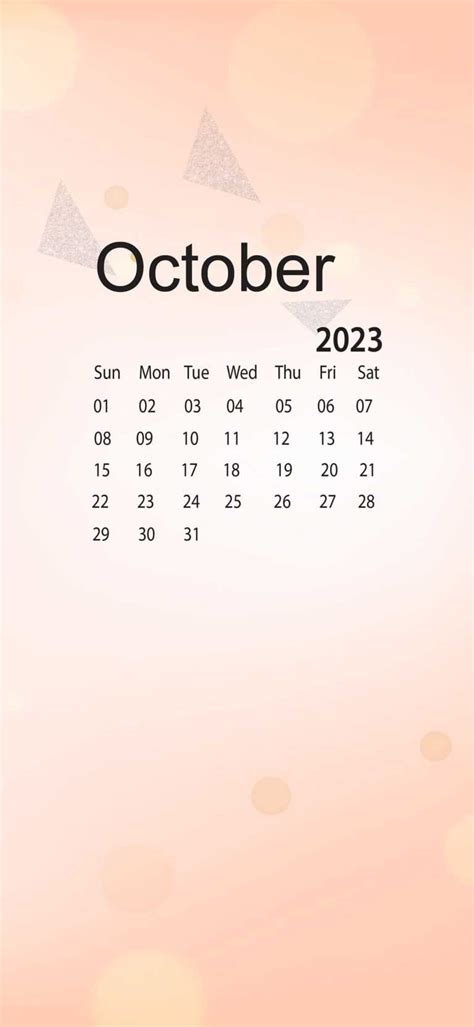 October Calendar Wallpaper 2023 - iXpap