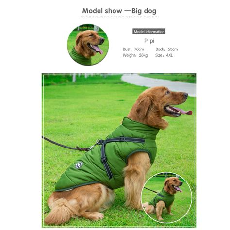 ( Black Friday Sale-40% OFF ) Pawbibi Sport – Waterproof Winter Jacket With Built-In Harness ...