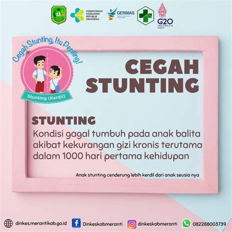 CEGAH STUNTING ITU PENTING ! - Dinas Kesehatan Meranti