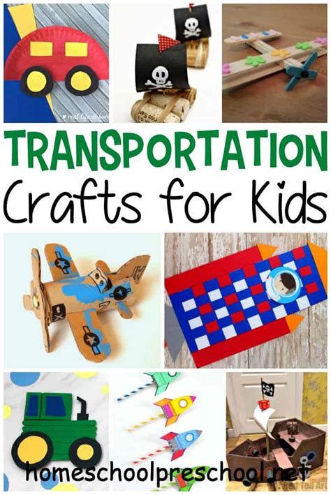 25 Terrific Preschool Transportation Crafts