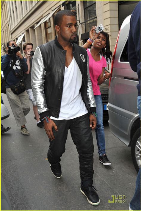 THE SNEAKER ADDICT: Kanye West rocking Nike Air Yeezy 2 in Paris