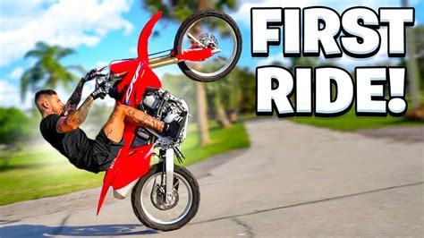 Riding My New 2023 CRF150R Big Wheel For The First Time ! Braap Vlogs ...