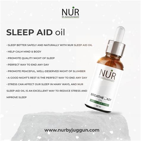 Sleep Aid Oil – Blended with Different Essential Oils, Calming, Relaxi – Nur By Juggun