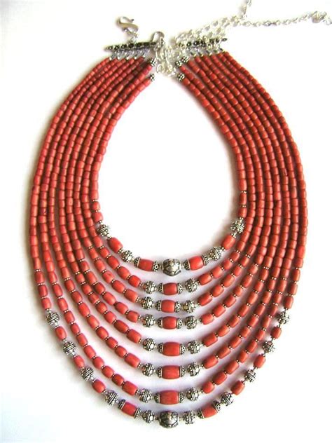 Korali - multi-strand coral necklace, Ukraina | Beaded jewelry, Jewelry ...