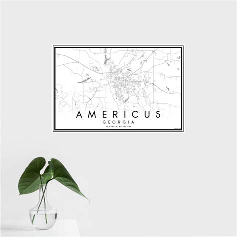 Americus - Georgia Map Print in Classic — JACE Maps