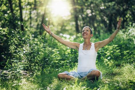 Consciousness Opening Meditation Stock Photo - Image of meditating ...