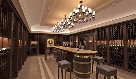 INDESIGNCLUB - The Interior design of a wine cellar in the private house