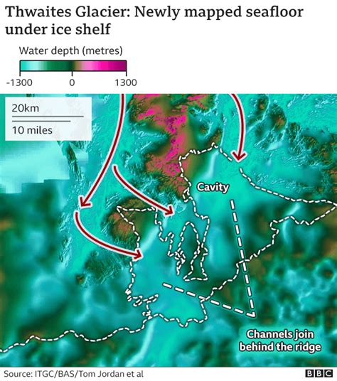 Thwaites: 'Doomsday Glacier' vulnerability seen in new maps - BBC News