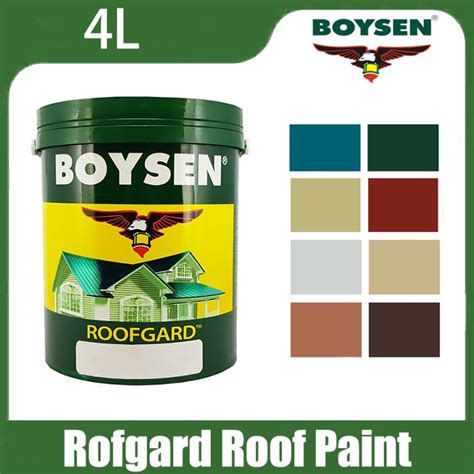 Boysen Roofgard Roof Paint - 4L Pacific Blue (B2540) / Laguna White ...