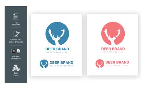 Deer Brand Logo Template #100688