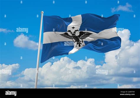 official flag of the Autonomous Republic of Northern Epirus Greece at ...