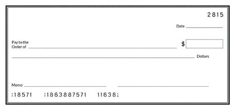 Large Blank Cheque Template | Great Professional Template