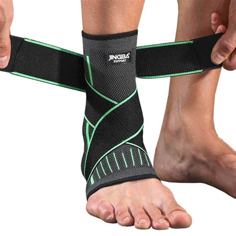 Ankle Sleeve With Straps - Compression Support - Adjustable Tightness ...