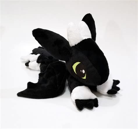 HTTYD - Night Light Dragon lying down custom plush by KitamonPlush on ...