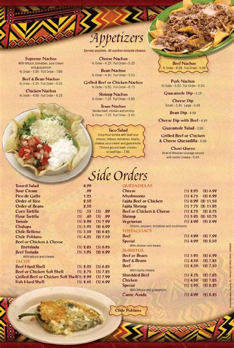 Menu | La Hacienda